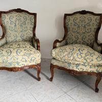 Coppia di poltrone stile Luigi XV