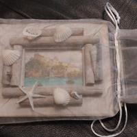 Cornice Ischia portafoto con cartolina 