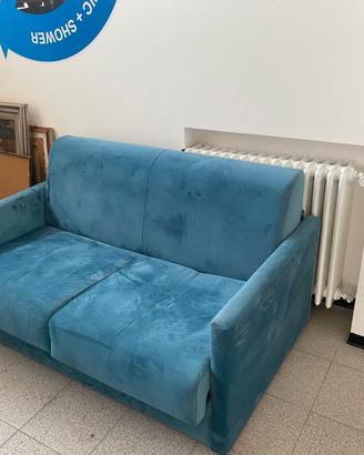 Divano letto in alcantara