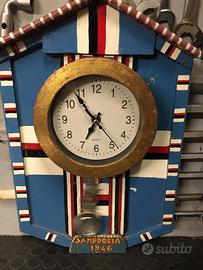 Orologio a pendolo artigianale Samp e Genoa