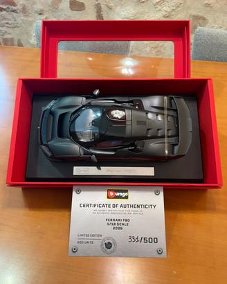 Modellino Ferrari F80 1:18 Matte black limited ed.