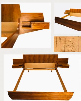 Letto matrimoniale design Danese Vintage Anni 60