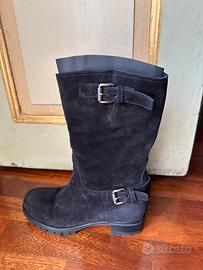 Stivali scamosciati Prada