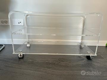 Carrello tv plexiglas