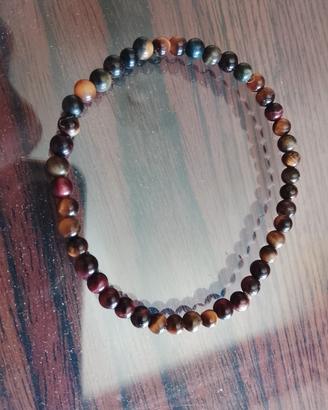 Bracciale con elastico Occhio di tigre 