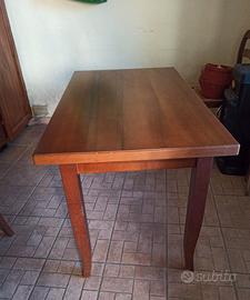tavolo  cucina 120x170 legno classico allungabile