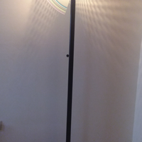 Lampada con piantana con 3 lampadine