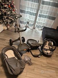 Stokke Xplory grigia completa trio