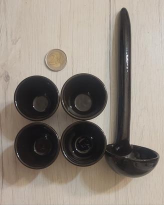 Set di bicchierini e mestolo per il sake