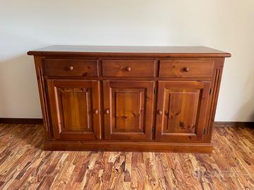 Credenza in legno massello+credenza ad angolo