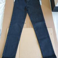 jeans Liu-Jo neri con pizzo taglia XS 