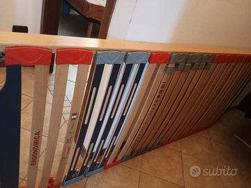 Rete singola con doghe in legno regolabili 