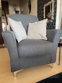 Poltrona comfort grigia