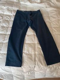 Pantalone uomo cotone blu Mango