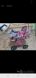 passeggino con bambola cry barbies