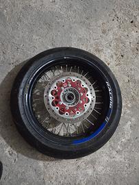 Cerchio Anteriore Motard Excel Gomma e Disco Nuovi