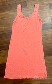 Canotta color salmone lunga da donna Tg m