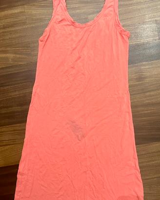 Canotta color salmone lunga da donna Tg m