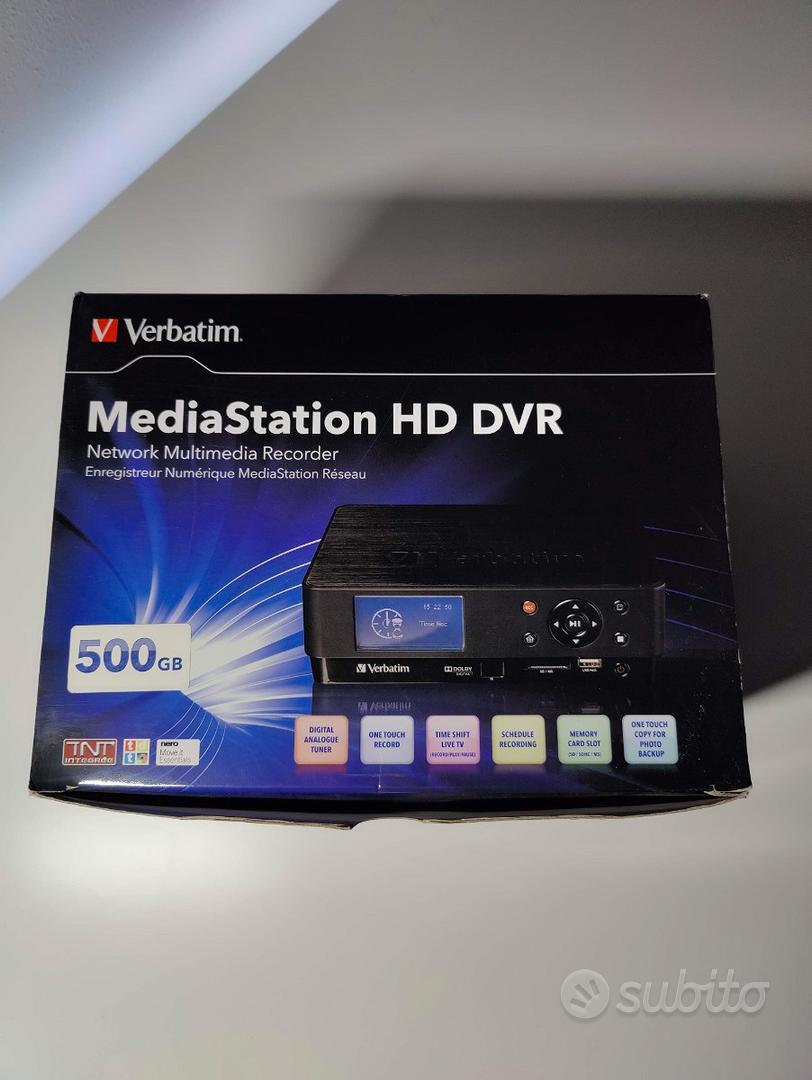 Verbatim mediastation hd dvr network multimedia recorder 500gb