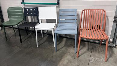 Stock sedie interno esterno bar ristorante cucina