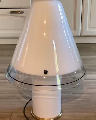 Lampada da tavola i3 a fungo murano anni 70 design