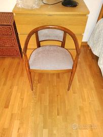 sedia d'epoca di fine '800 restaurata vintage 