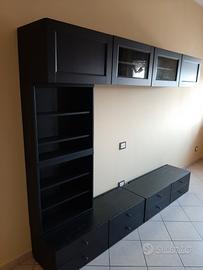 Parete attrezzata IKEA BESTÅ Marrone /Nero