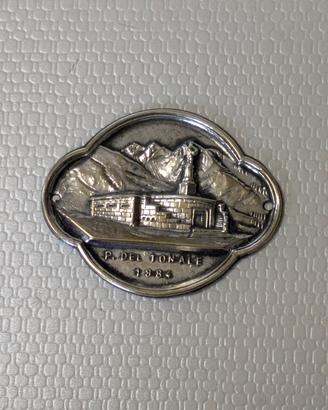 distintivo da bastone di montagna vintage 