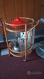 carrello bar bambù 1960