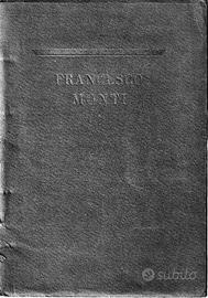 Raro libretto per i funerali Cav. Monti F. a. 1935