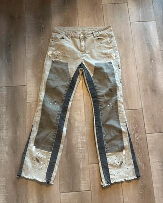 jeans grigi flared