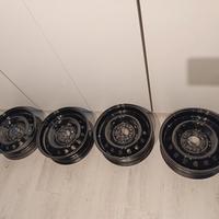 4 cerchi 13" originali Fiat a canale rovesciato 