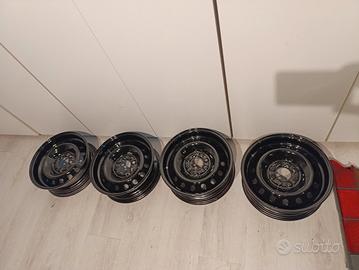 4 cerchi 13" originali Fiat a canale rovesciato 