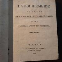 La Polifemeide - Libro antico di Emmanuele Campolo