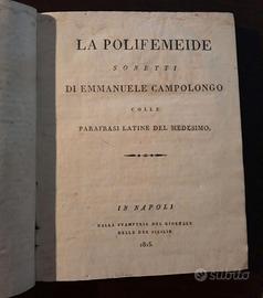 La Polifemeide - Libro antico di Emmanuele Campolo