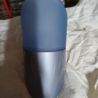 Applique  in vetro satinato e alluminio 