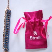 Bracciale donna Stroili acciaio e fettuccia