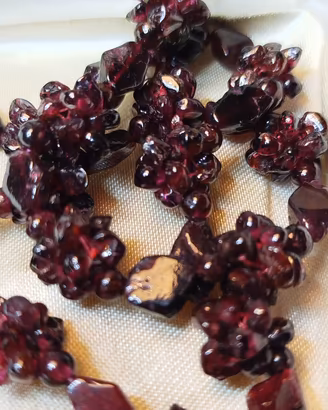 collana di granato vintage 