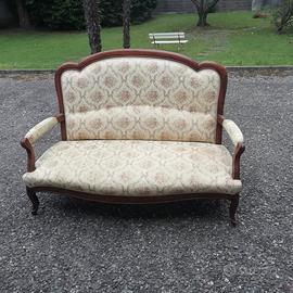 Divano 3 posti in puro legno massello