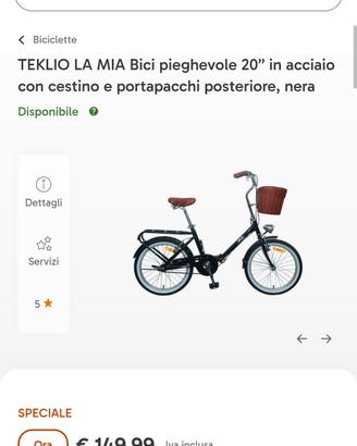 bicicletta mia Unieuro 