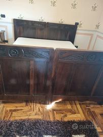 lettini singoli/matr.  antico legno massello