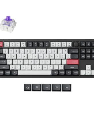 Keychron Q3 HE QMK Wireless Custom Keyboard nera