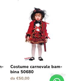 VESTITO CARNEVALE DAMA SCOZZESE