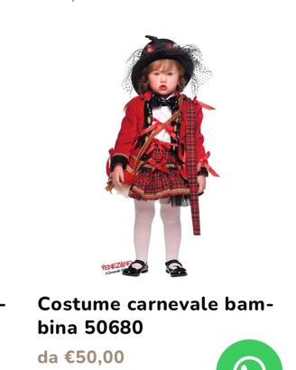 VESTITO CARNEVALE DAMA SCOZZESE