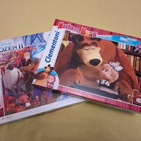 PUZZLE Clementini "Frozen II e Masha e Orso"