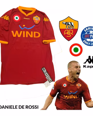 ✅🟡🔴 MAGLIA AS ROMA DE ROSSI 2007/2008 Kappa XL
