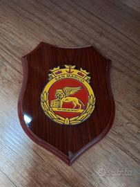 Crest militare San Marco originale – Targa in legn
