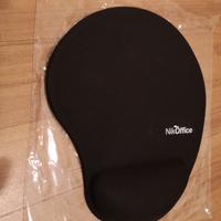 Nikoffice tappetino mouse ergonomico nero