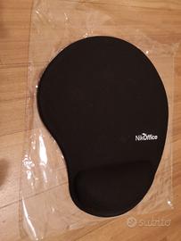 Nikoffice tappetino mouse ergonomico nero