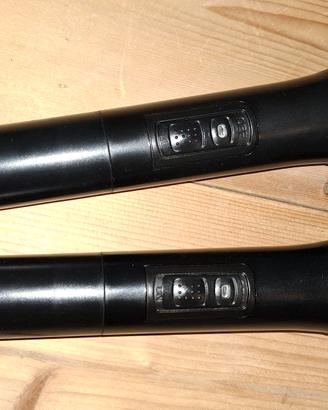Coppia di microfoni radio UHF 863.1 MHz